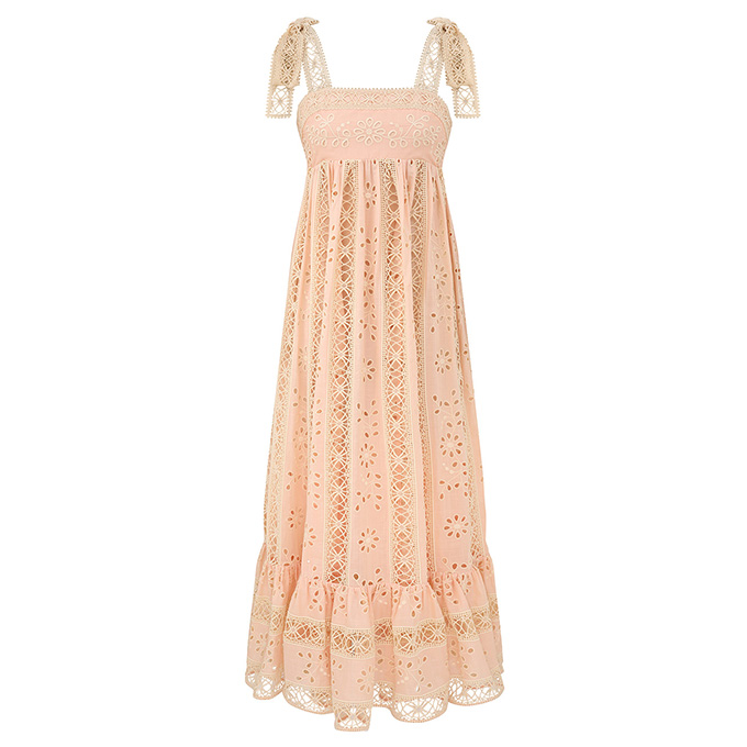 zimmermann rebellion cotton embroidered maxi dress